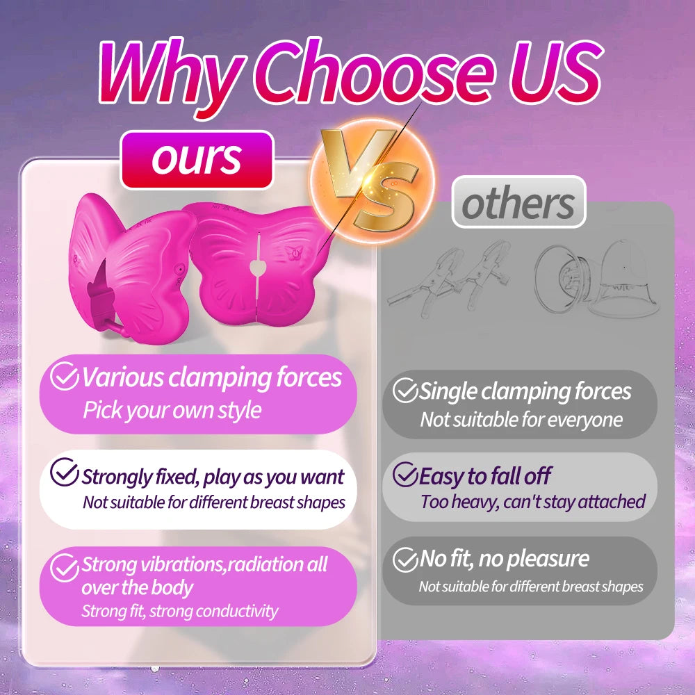 Sex Toys Nipple Vibrator Wearable Nipple Toys for Women Female Discreet APP Vibrators Adult Toys Vibrating Sex Toy for Couples