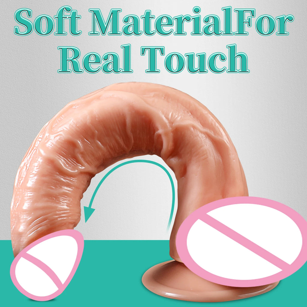 9 Inch Huge Realistic Dildo with Suction Cup Adult Sex Toys for Women Men Big Lifelike Dildos for Vaginal G spot and Anal Play