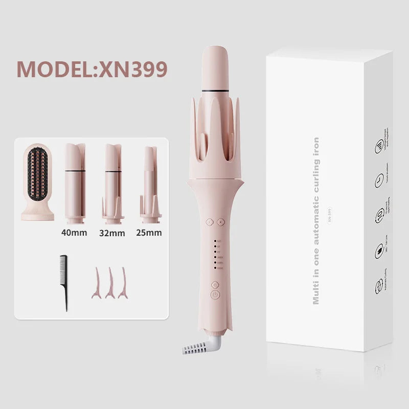 Automatic curling iron, 26-40mm curling styling set, suitable for all hair types, negative ion hair care curling tool,72h Hold