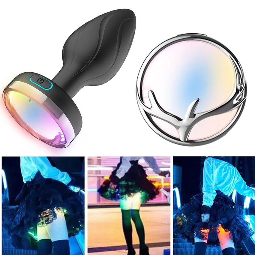 Led Anal Vibrator Plug For Women Men Wireless Remote Sex Toys Male Prostate Massage Vagina Vibrator Anus Butt Plug Adults Goods