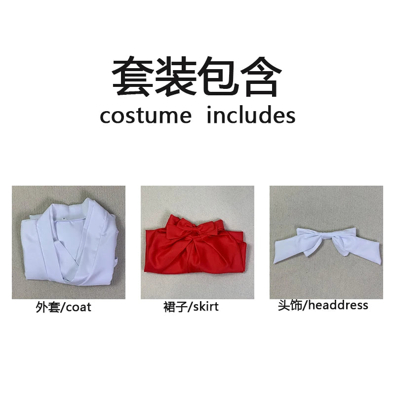 Iori Utahime Cosplay Costume Girls  Kimono Suits Woman Tops Dress Halloween Party Iori Utahime outfits headwear for comic con