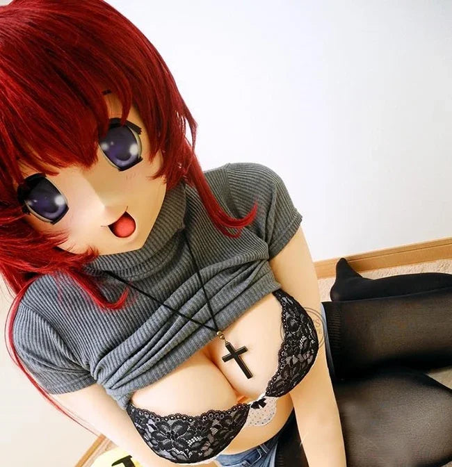 (MW) Crosssdres Flesh Zentai Suit For Kigurum Second Skin Unisex Fetish Suit With Cleavage Line Breast Shap With Inside Pocket