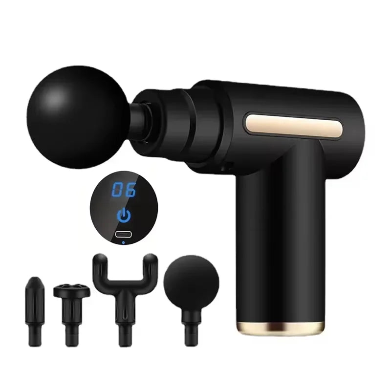 Deep Muscle Activity Electric Shock Massage Gun Neck Waist and Back Exclusive Physical Therapy Tool for Fitness Muscle Recovery