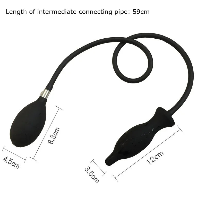 Inflatable Anal Dildo Plug Expandable Butt Plug with Pump Sex Toys for Women Men Anal Dilator Massager Adult Products Silicone
