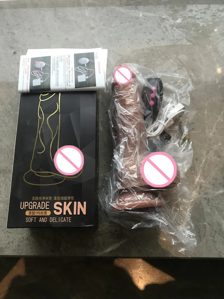 Realistic Dildo Vibrator Penis Telescopic Massager vibrating female Remote Control Masturbation Big Dick Anal Adult Sex Toys