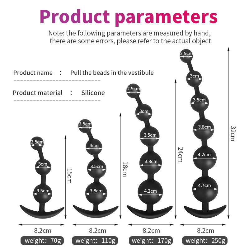 Bdsm Silicone Big Anal Plug Anal Beads Anus Masturbation Butt Plugs Erotic Flirt Sex Toys Prostate Massage for Couple Men Women