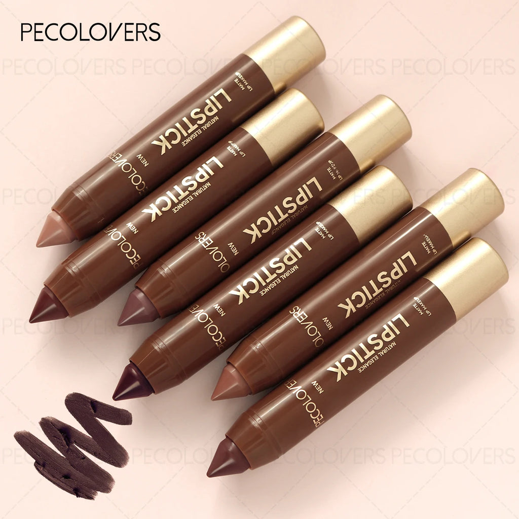 1PC 2-in-1 Lip Liner & Lipstick - Matte Texture,  Great for Lip Contouring, Perfect for Autumn and Winter Looks