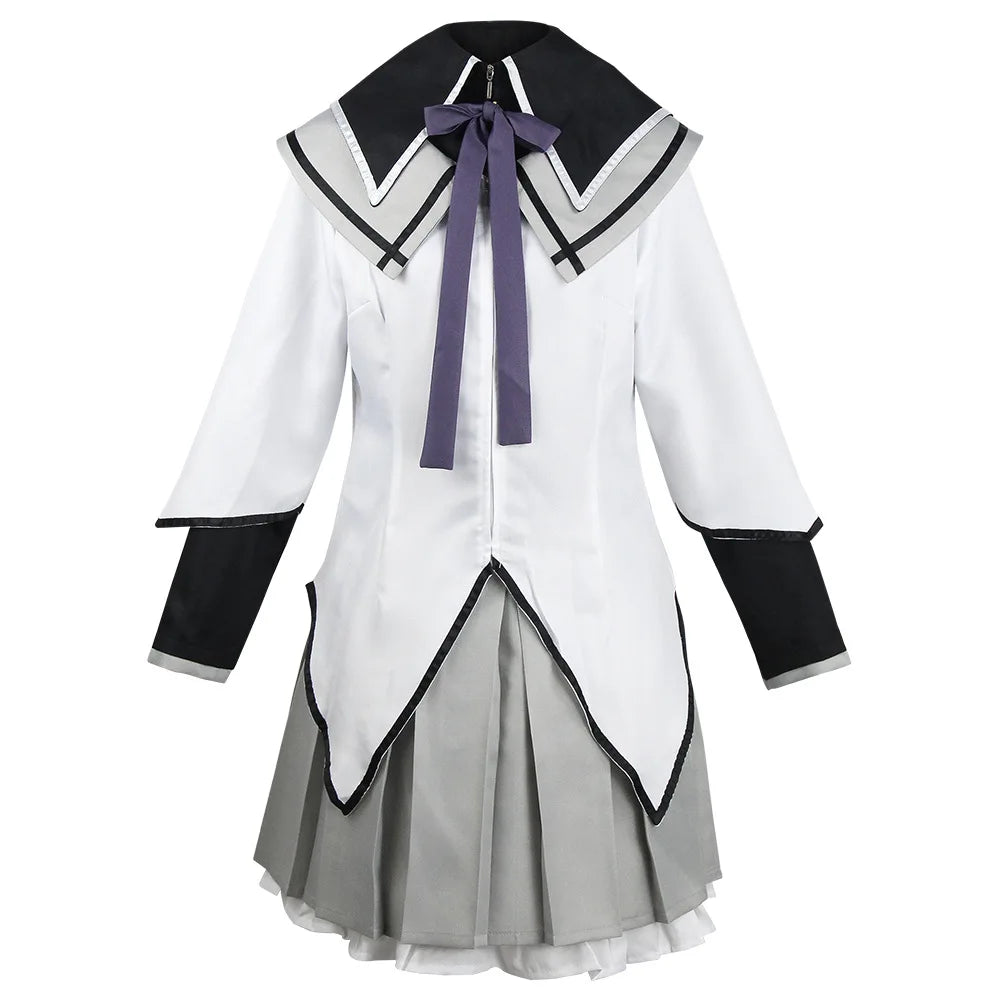 Anime Akemi Homura Cosplay Costume Fighting Uniform Stockings  Akemi Homura Outfits