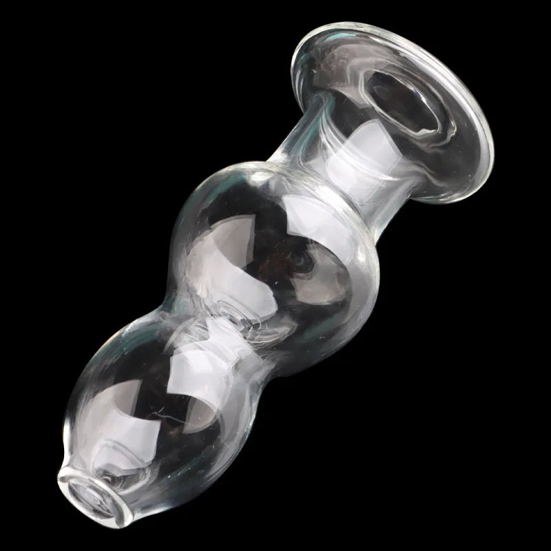 Crystal Anus Hollow Gourd Anal Plug Erotic Toys Portable Anal Cleaning Anus Washing Bidet Glass Butt Plug Adult Sex Products