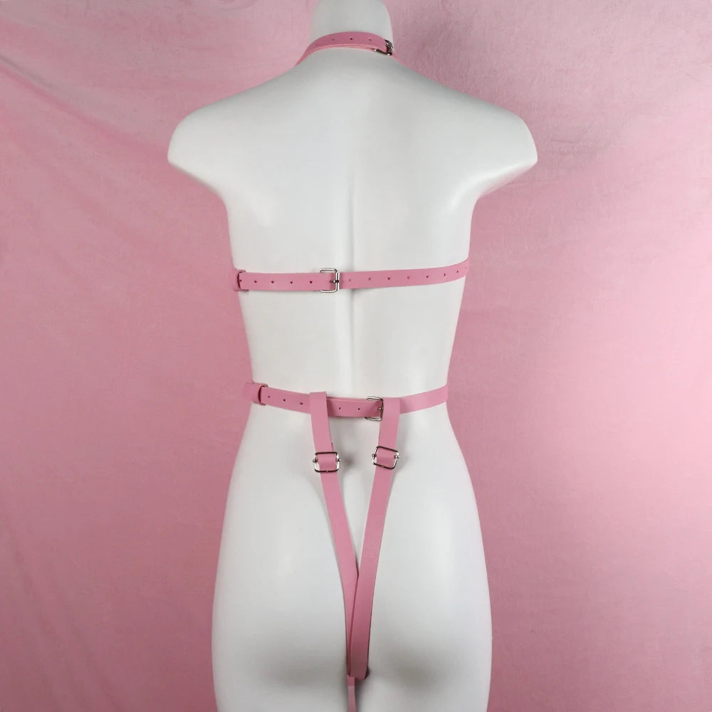 UYEE Full Body Harness Bondage Women Garter Belt Sexy Underwear Suspenders Leather Lingerie Fetish Erotic Bdsm Gothic Clothes