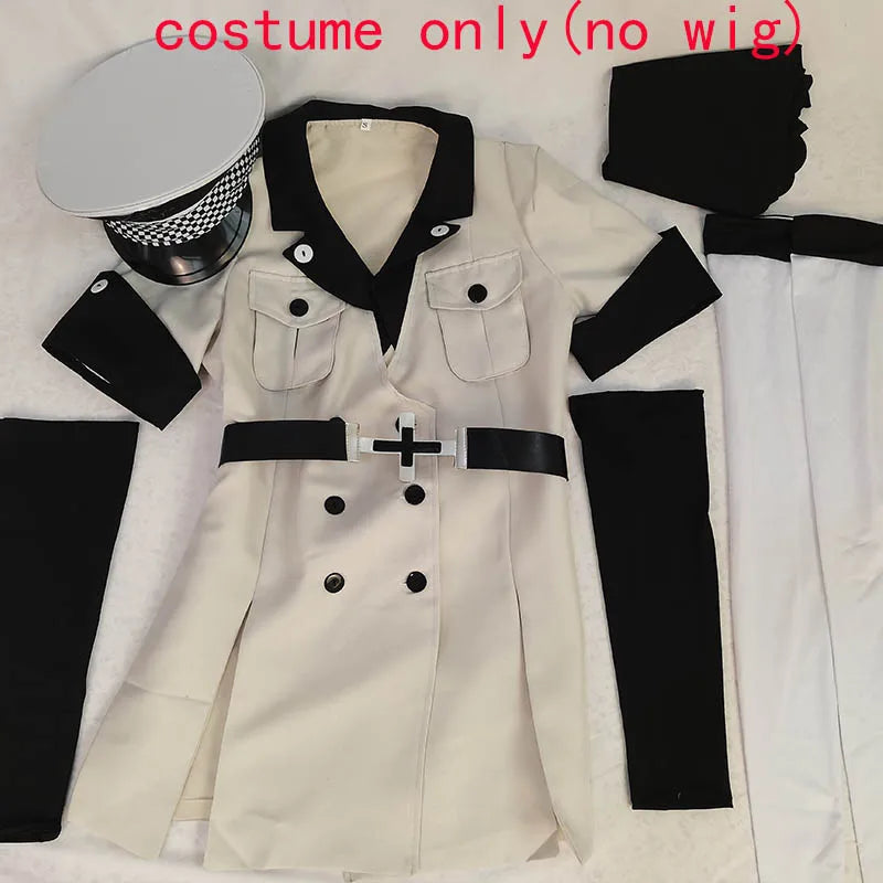 Cosplay Anime Esdeath Empire Cosplay Costume Manga General Uniform with Hat Socks for Halloween Outfits Esdeath Empire Outfits
