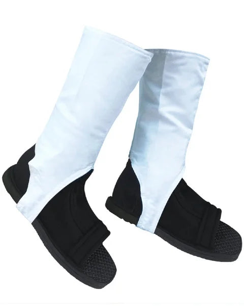 Ourcosplay Cosplay Shoes Akatsuki Nanja Uzumaki Sakura Sasuke Black Blue Cotton Soft Sandals Ninja Boots Kakashi Shoes