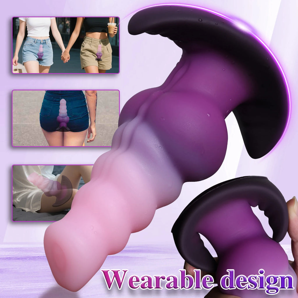 Big Wearable Anal Plug ButtPlugs Prostate Massage For Men Fake Dildo Penis Sex Toys For Women Anus Dilator Thick Dildos Adults