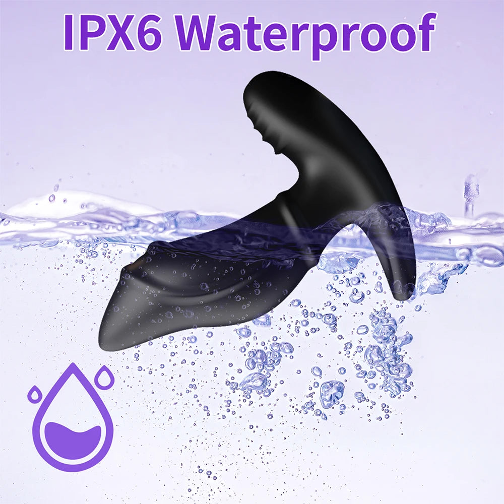 Anal Plug Vibrator Remote Control Butt Plug 10 Speed Vibrating Safer Adult Products Masturbation Sex Toy for 18 Men & Women