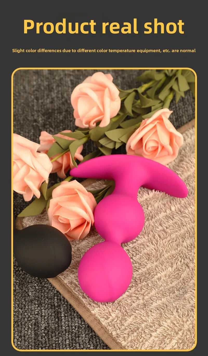 Ball-shaped Anal Plugs, Available Both Men Women When Worn Outside, Steel Ball Pullable Anal Plugs, Sex Products  Sex Toys