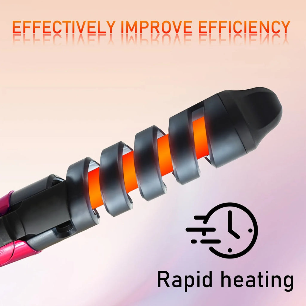 2-in-1 Curling Iron Set,  Instant Heat Up for Short, Medium, and Long Hair,  Women's Hair Tools Holiday Gifts