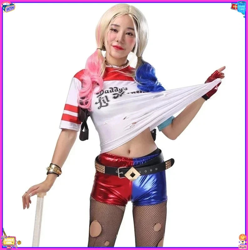 Best-Selling  Quinn Cosplay Costume - Halloween & Carnival Outfit for Women, child Jacket  Set, Christmas Party Attire