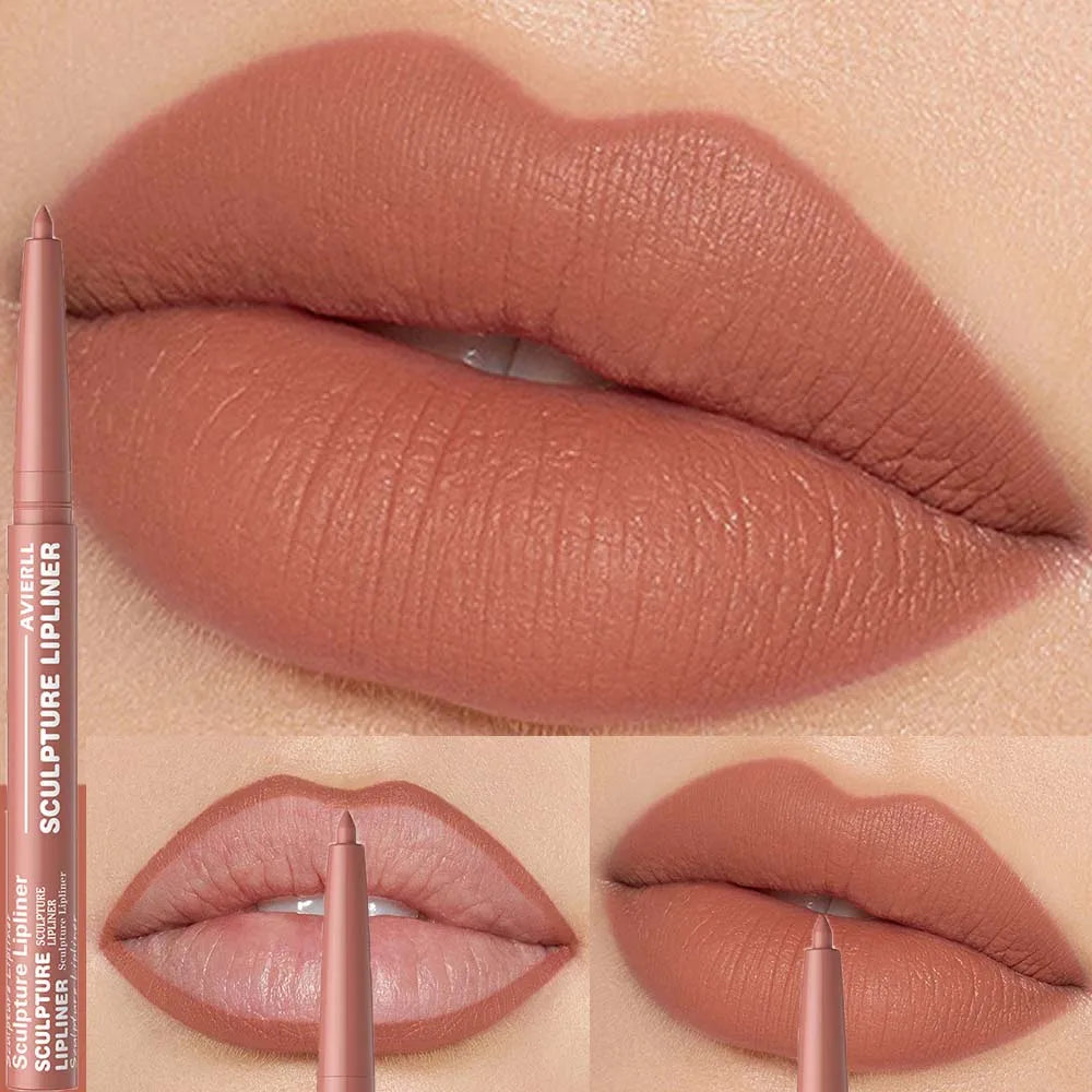 12 Colors Waterproof Lipliner Pencil Soft Mist Smooth Matte Lipliner Lipstick Pen Sexy Red Lip Contouring Lips Makeup Cosmetics