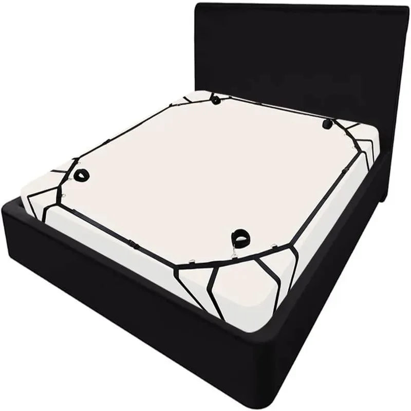 BDSM Flirting Sextoy Bed Restraint Set Couple Sex Toys Bondage Handcuff Kit Adult Game Tool Erotic Tie Downs Arm Ankle Restrict