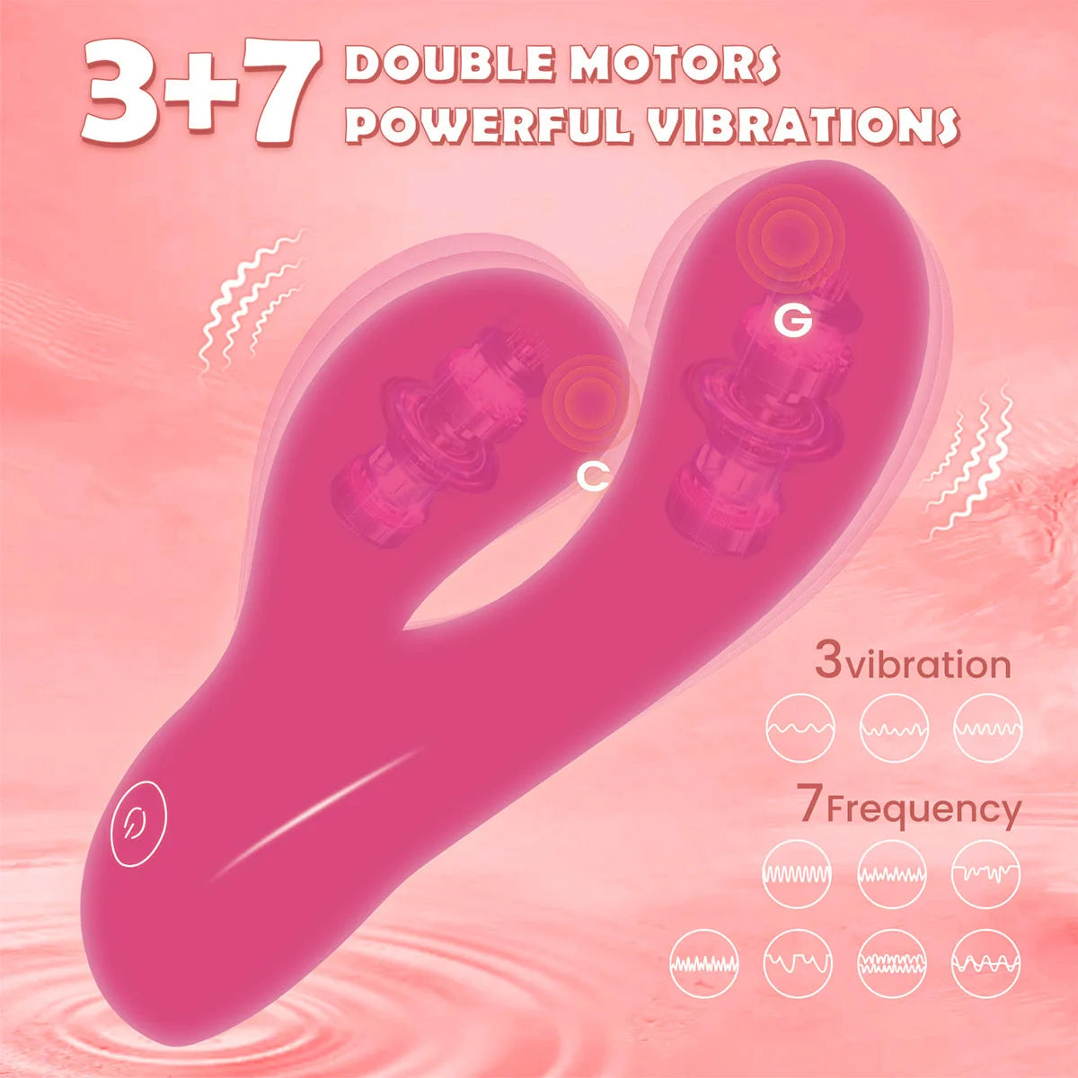 Big Size Dual Motors 21 Modes Vibrators Sexy Toy G-Spot Clitoral Powerful Stimulation Huge Dildo Penetration Adult Toy For Woman