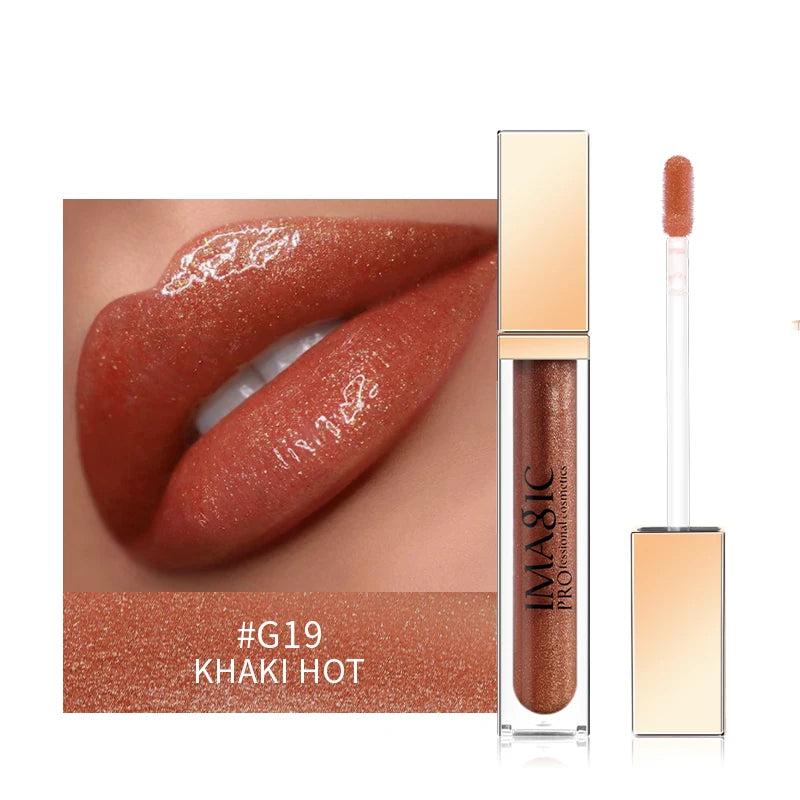 IMAGIC 20Colors Lip Glaze&Gloss Long Lasting Matte Moisturizing Lightweight Pigment Liquid Lipstick Silky Texture Women Makeup