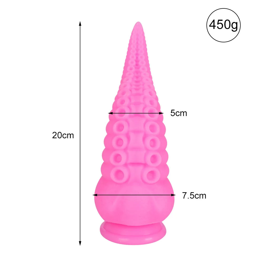 Dildo Female Homosexual Giant Anal Toy Cup Octopus Tentacle Tentacle Artificial Penis Animal Dildo Sex Toys for Adults Anal Plug