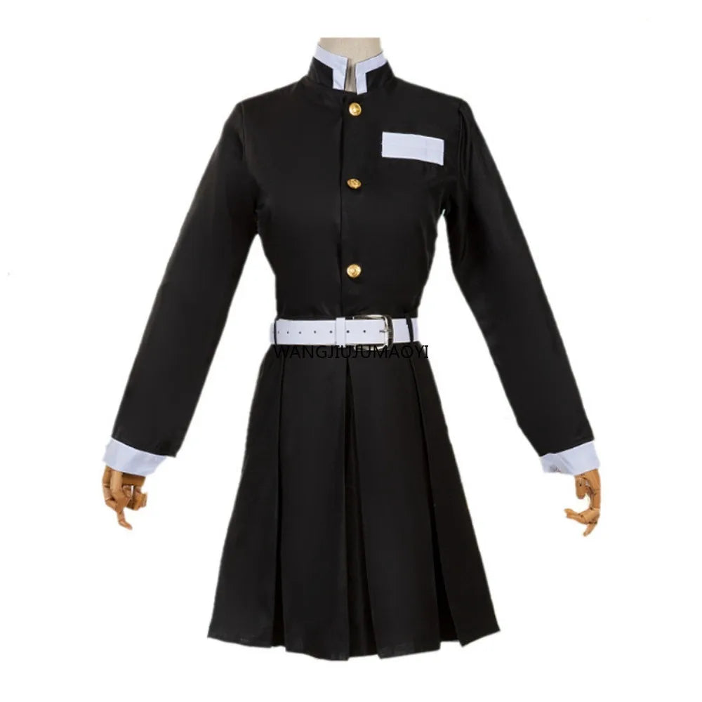 Tsuyuri Kanao Cosplay Costume Adult Anime Uniform Women Kimono Haori Wig Halloween Clothes