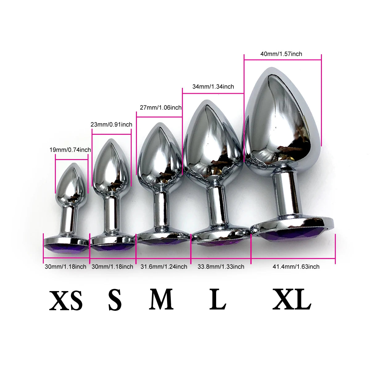 Metal Anal Plug Jewelry Base Beginner To Expert 5 Size Butt Plug,Adult Toys Tail Female/Male Dildos Sex Toys Couples Adults Game