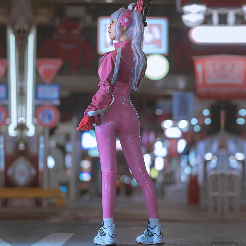 Customized:Game NIKKE The Goddess of Victory Alice Cosplay Latex Bodysuit Halloween Carnival Women Costumes Jackets Shoe Headset