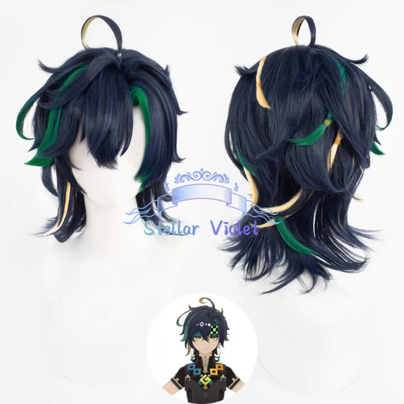 Mavuika Cosplay Wig Heat Resistant Game Genshin Impact Kinich Cosplay Synthetic Wigs Varesa IFA Chasca Kachina Citlali Anime Wig