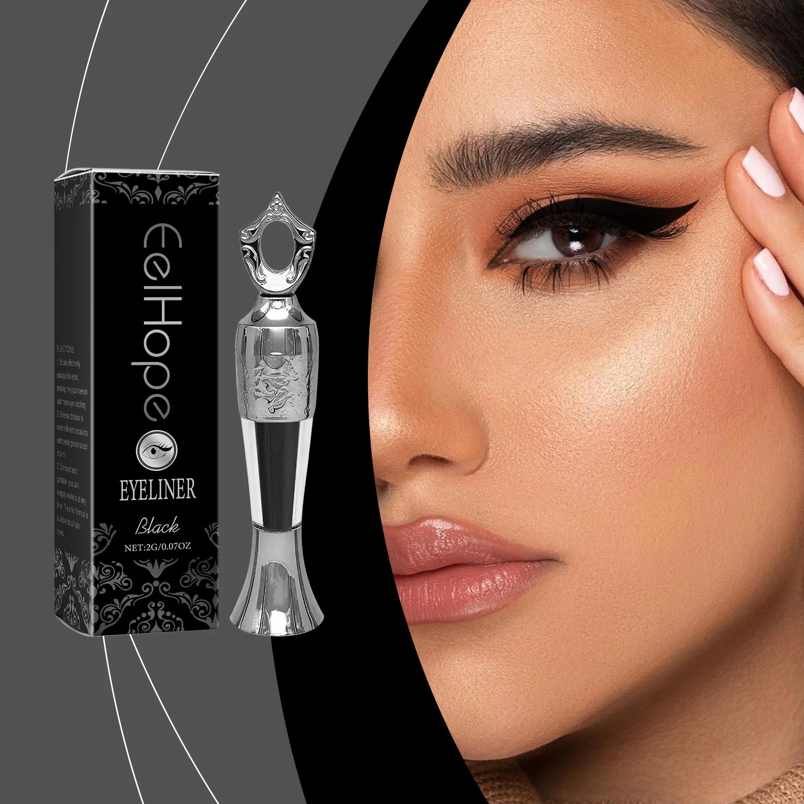 Black Color Liquid Eyeliner Pencil Long-Lasting Natural Smooth Durable Non-Fading Beauty Make-Up Tool Cosmetics Eye Shadow Stick