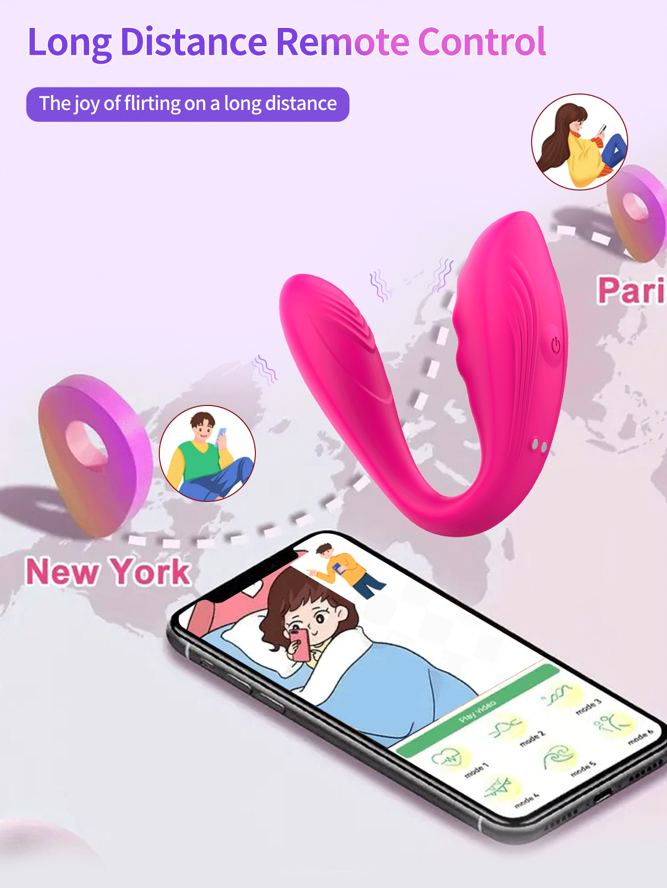 Couple Vibrator Adult Erotica Female Mini Wearable 9 Modes G-spot Clitoral Anal Stimulation Vibrator Female Sex Toys