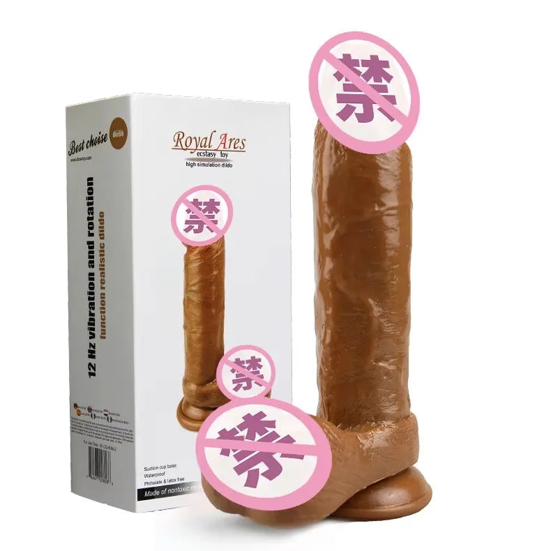 Big Vibrator Sex Toys Men Huge Realistic Dildos Soft Flesh Sex Toy Silicone Realistic Dildo for Women and Men