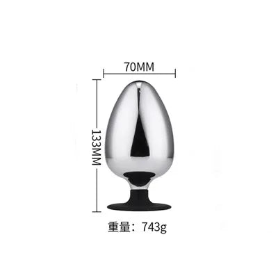 Extra Big Diameter Dilatador Anal Expander Metal Buttplug Adult Sex Toys Masturbator Large Anal Plug G Spot Butt Plugs for Women