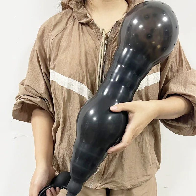 BDSM Vibrator Inflatable Anal Plug Huge Butt Plug Dildo Pump Vaginal Anus Expansion Prostate Massager Sex Toys for Woman Men Gay