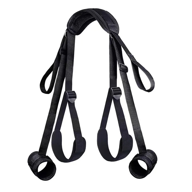 Bdsm Bondage Gear Set Restraint Erotica Binding Sex Forced Split Leg Straps Neck Wrist SM Sex Toys for Woman Couples Product