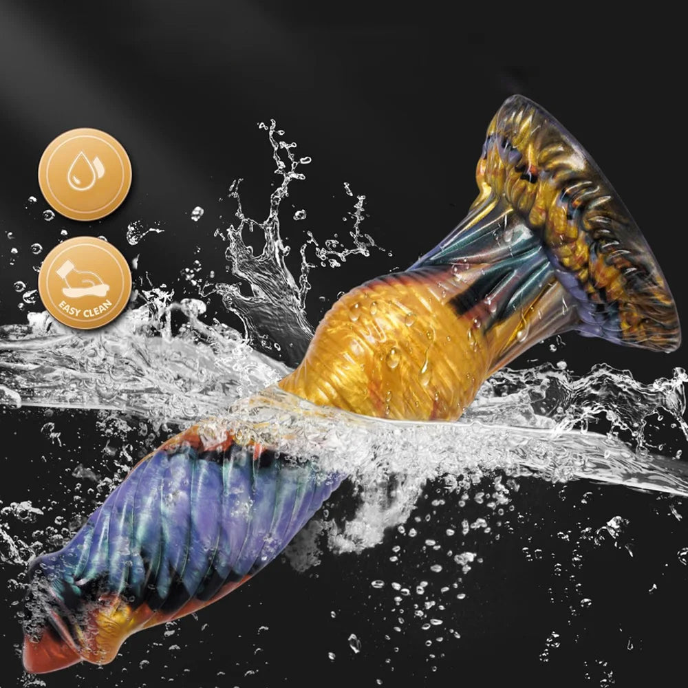 Thrusting Dildo Vibrator Dragon Penis Huge Thick Anal Vibrators Remote Control Monster Dildos Suction Cup Sex Toys For Women 18