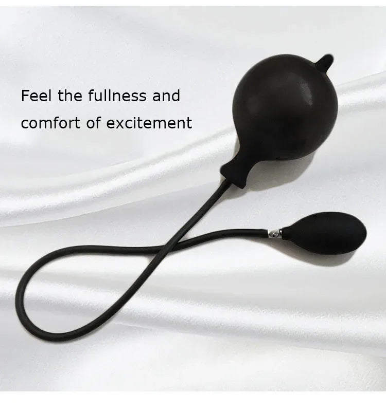 Inflatable Anal Dildo Plug Expandable Butt Plug with Pump Sex Toys for Women Men Anal Dilator Massager Adult Products Silicone
