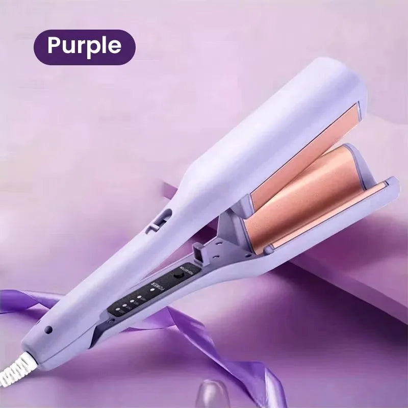 32mm French Hair Curler Wave Professional Egg Roll Hair Curling Iron Corrugated Wavy Styler Fast Heating Volumizing Styling Tool