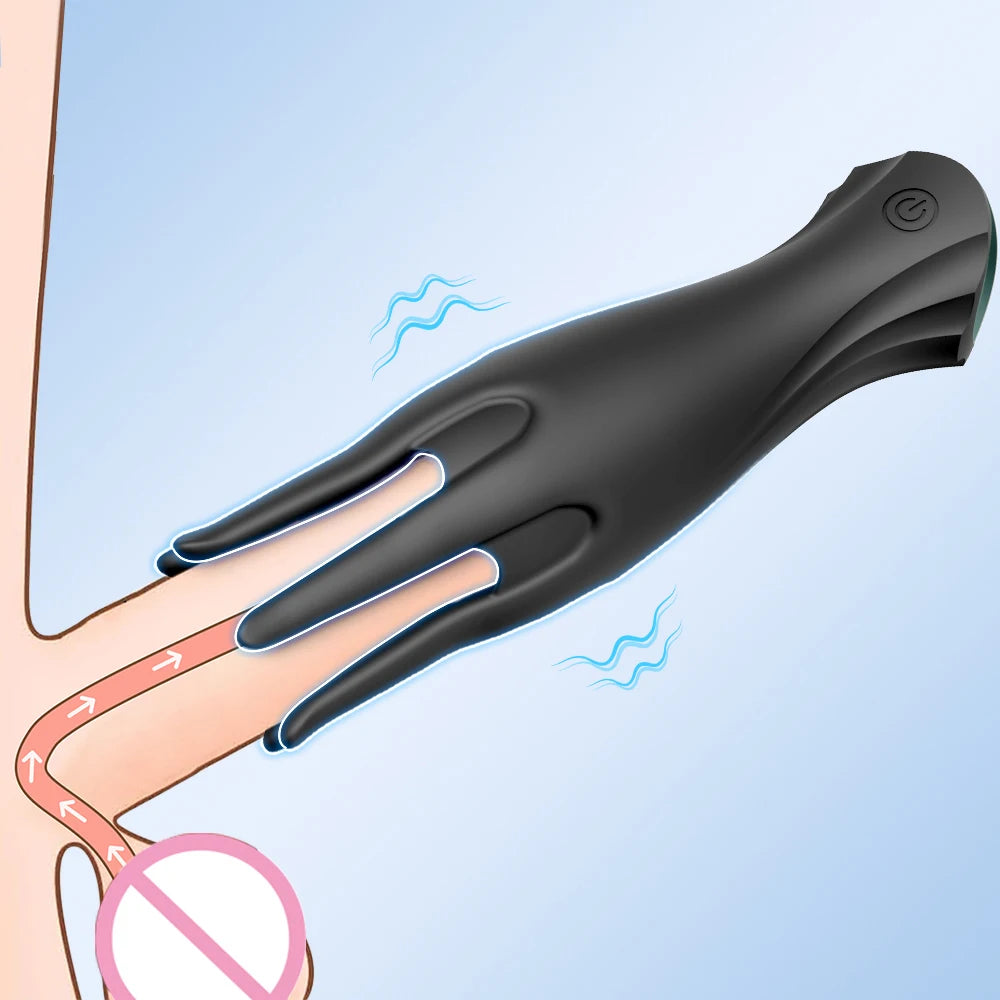 Vibrating Male Masturbator Glans Vibrator Electric Penis Massager Delay Trainer Exerciser Vibrations Stimulator Adult Sex Toy 18