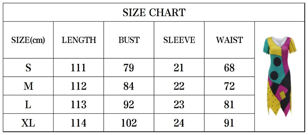 [You're My Secret] Cosplay Anime Nightmare Sally Costumes Christmas Carnival Fancy Party Matching Dress Up Set Bodysuits Female