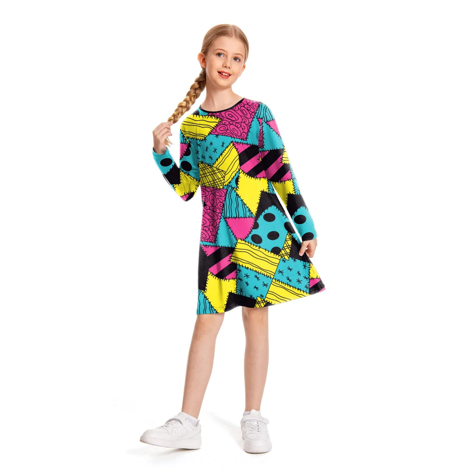 [You're My Secret] Cosplay Anime Nightmare Sally Costumes Christmas Carnival Fancy Party Matching Dress Up Set Bodysuits Female