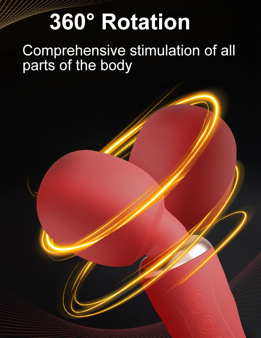Powerful Dildos Vibrator Dual Motor Silicone Large Size Wand G-Spot Massager Sex Toy For Couple Clitoris Stimulator for Adults
