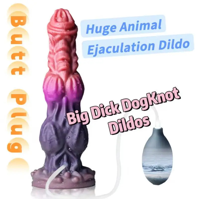 New Inflatable Animal Dildo - P Spot Stimulator Wearable Anal Plug Soft Fake Penis Buttplug Sex Toys For Women Men 18+
