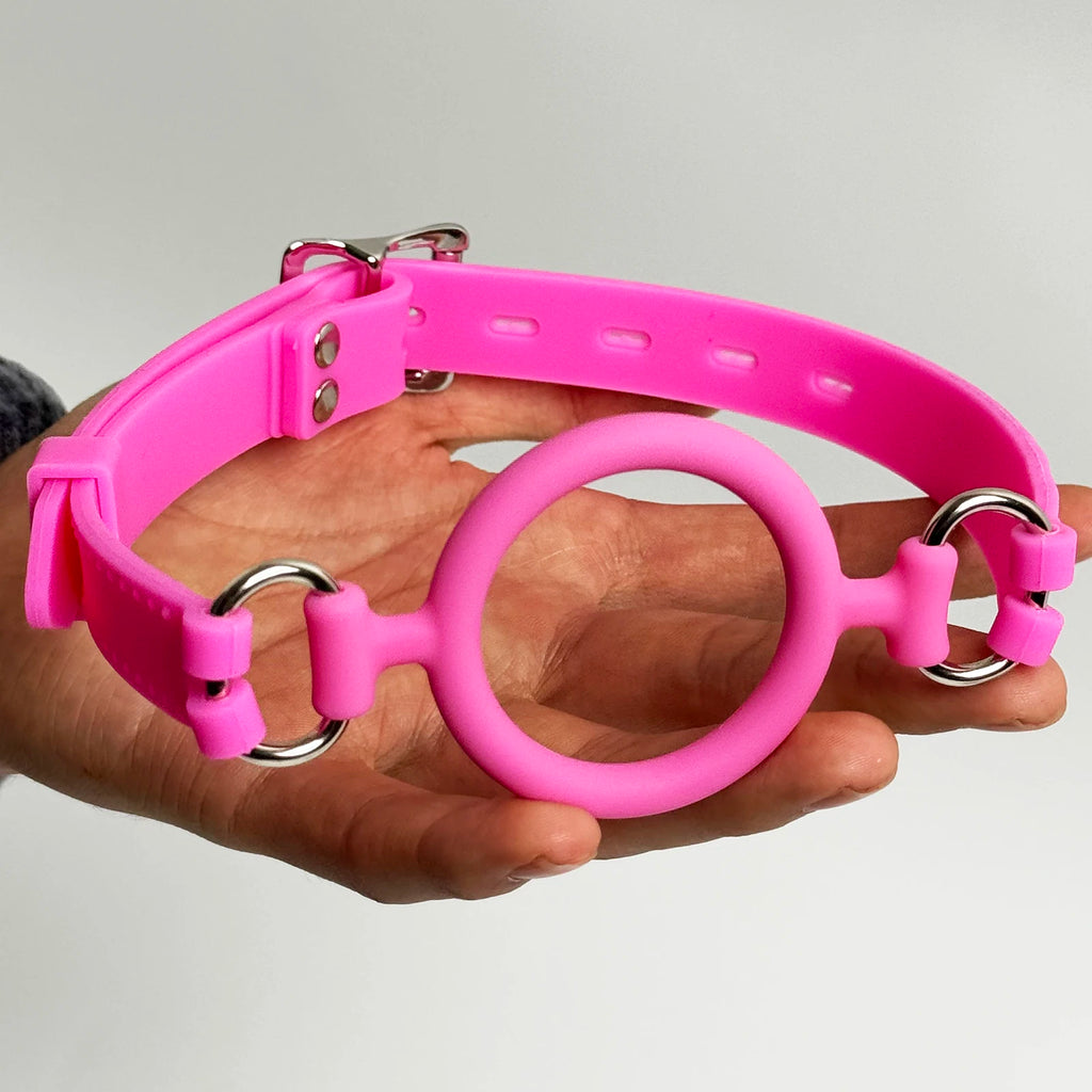 Silicone Oral Sex Ring Open Mouth Gag Flirting Bondage Balls Adult Game Erotic Toys BDSM Restraints Sex Toys For Couples O Ring