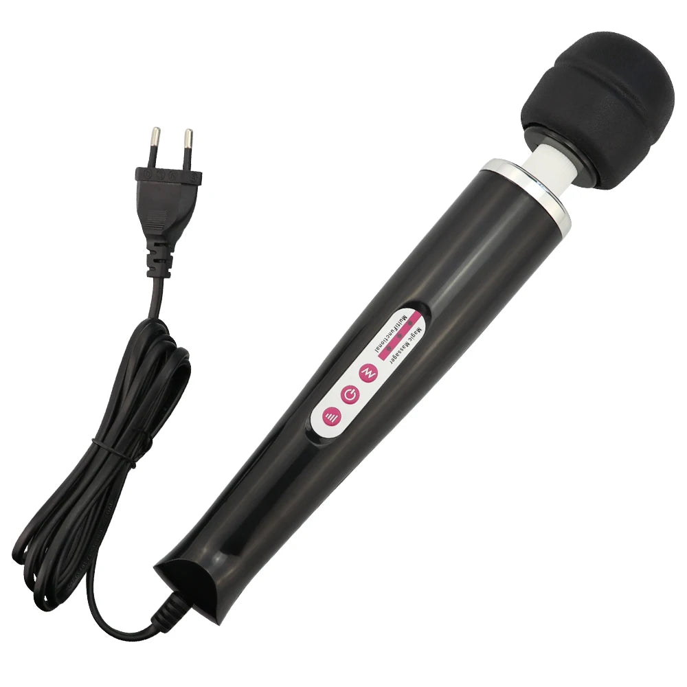 Super strong vibration massager with multiple frequencies to stimulate orgasm. Adult sex toy suitable for female masturbation.