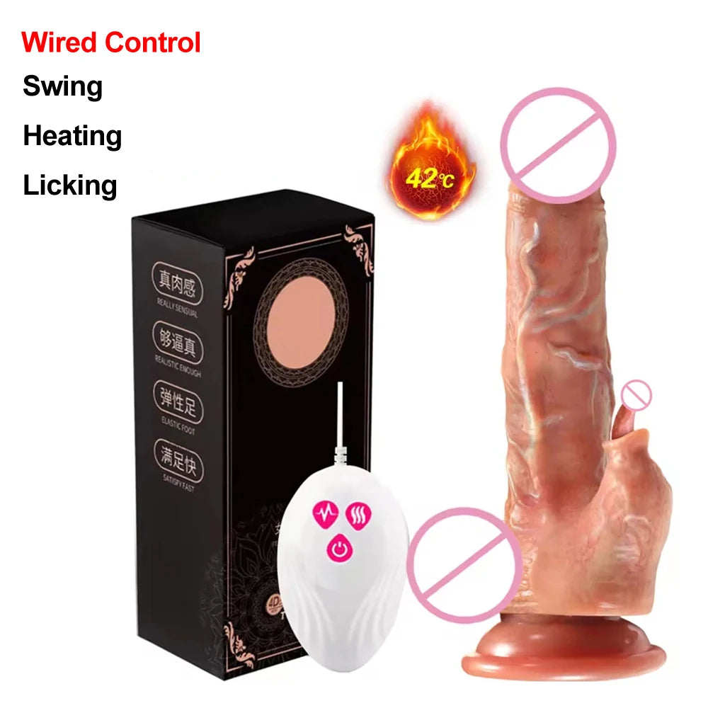 Male Penis Realistic Dildo Rotating Vibrating Man Cock Thrusting Sexy Shopping Penis Vibrator Adult Erotic Sexy Toy for Women