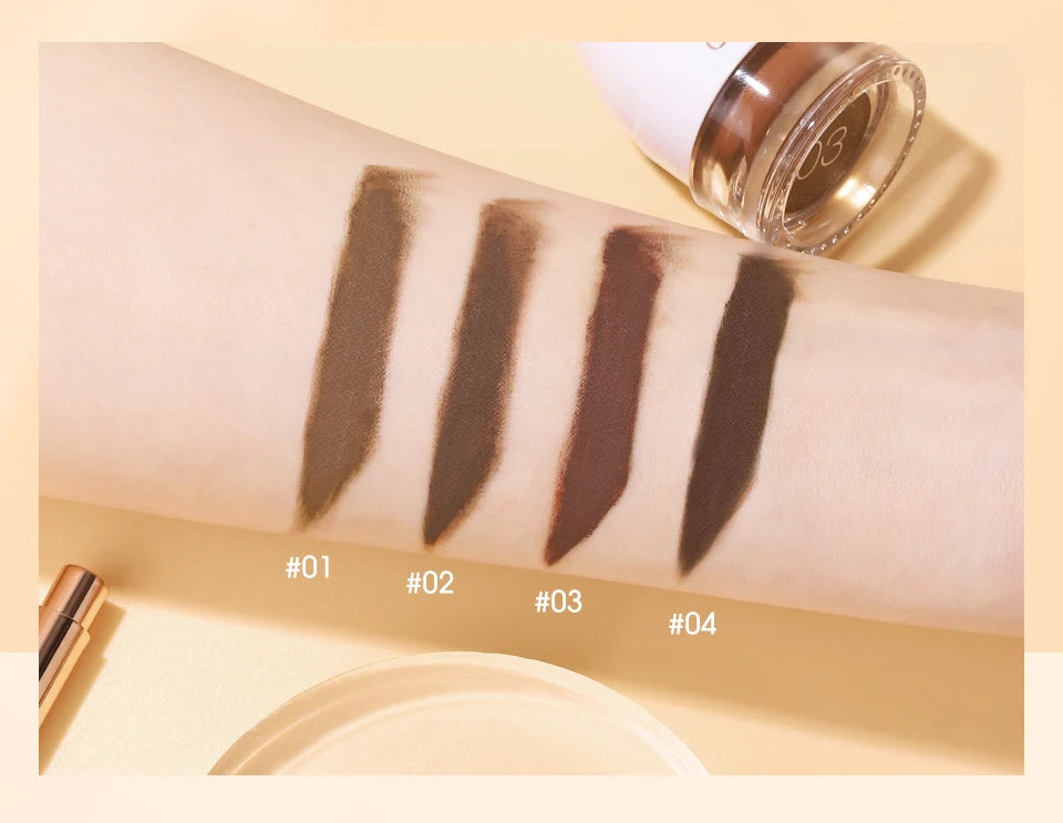 O.TWO.O Eyebrow Pomade Brow Natural Waterproof Creamy Texture Highly Tint Eyebrow Gel Double Use For Eyeliner Beauty Makeup