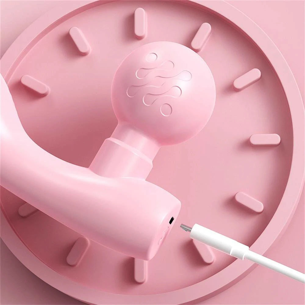 Sensual Dual-Headed Massager, Dual-Motor Vibrating Fascia Gun, Portable Rechargeable Muscle Relaxation Massager