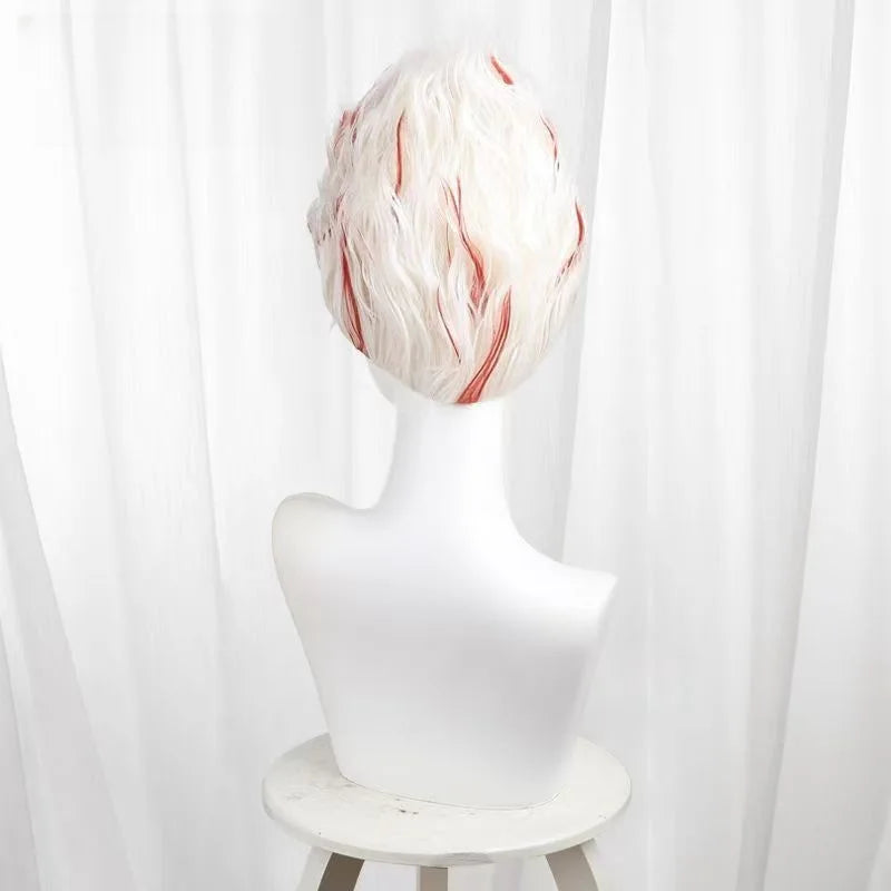 Dandadan Okarun Ken Takakura Cosplay Costume Wig Turbo Granny Powers Black Collar Uniform Curly Short Hair Halloween Party Suit